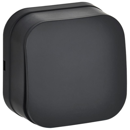 Глори черный выключатель 1кл открытая 10А IP20 