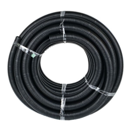 купить Труба гофра 40мм  легкая 25м EKF черный с протяжкой  в Иванове Труба гофра 40мм  легкая 25м EKF черный с протяжкой