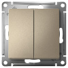 AtlasDesign переключатель скрытая шампань 2кл 10А IP20 