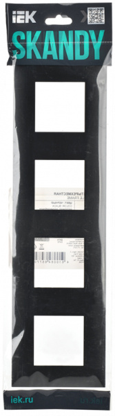 купить SKANDY Рамка 4-мест. SK-F04Bl черн. IEK в Иванове SKANDY Рамка 4-мест. SK-F04Bl черн. IEK