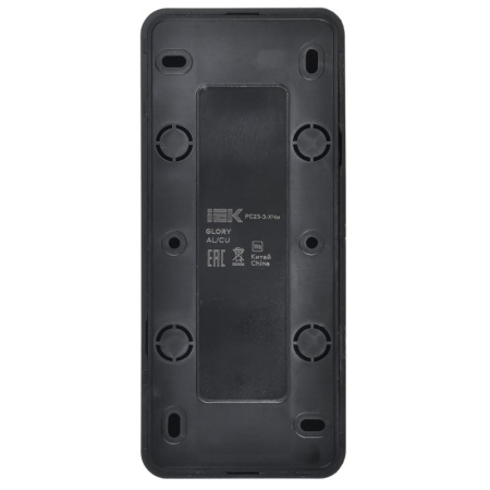 купить Глори черный розетка открытая 3-мест заземление IP20  в Иванове Глори черный розетка открытая 3-мест заземление IP20