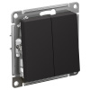AtlasDesign карбон переключатель 2кл скрытая 10А IP20 
