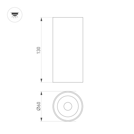Светильник SP-GABI-SURFACE-R60-12W Day4000 (BK, 60 deg, 230V) (Arlight, IP40 Металл, 5 лет)