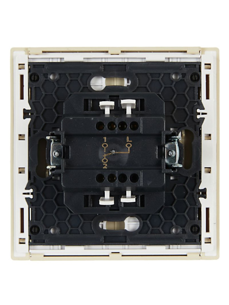 Фортепиано ваниль переключатель 1кл скрытая 10А IP20 