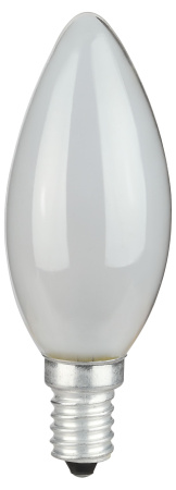 Лампа свеча накал Е14 40Вт 390лм матовая ЭРА 
