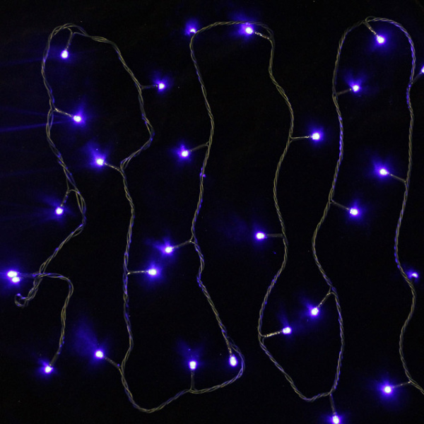 купить Гирлянда нить 20м синий 200свд с контроллером IP20 зеленый провод 8 режимов в Иванове Гирлянда нить 20м синий 200свд с контроллером IP20 зеленый провод 8 режимов