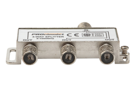 купить Делитель TVх3 5-1000МГц +4F-разъема в Иванове Делитель TVх3 5-1000МГц +4F-разъема