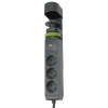 Удлинитель 3-мест 1,5м ПВС 3*1 серый выкл 3*USB Jazzway  струбцина