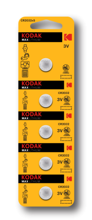 Батарейка дисковая CR2032 штучно Kodak 