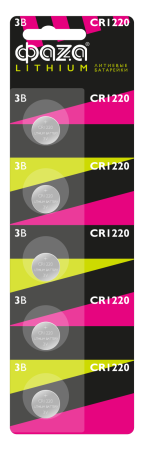 Батарейка дисковая CR1220 штучно ФАZA 