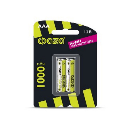 Аккумулятор AAA(мизинчик) 1000mAh 1,2В BL2 ФАZA 