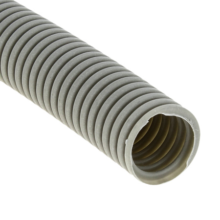 купить Труба гофра 50мм ПВХ 20м серый EKF с протяжкой  в Иванове Труба гофра 50мм ПВХ 20м серый EKF с протяжкой