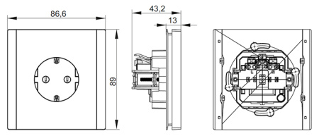 купить Фортепиано ваниль розетка скрытая 1-мест з/к шторки быстрозажим. клем. IP20  в Иванове Фортепиано ваниль розетка скрытая 1-мест з/к шторки быстрозажим. клем. IP20