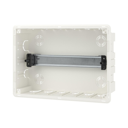 Бокс 12мод встраиваемый  белый черная прозрачная дверь IP40 FRAME DKC