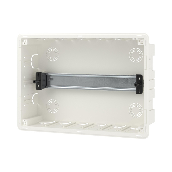 Бокс 12мод встраиваемый  белый черная прозрачная дверь IP40 FRAME DKC