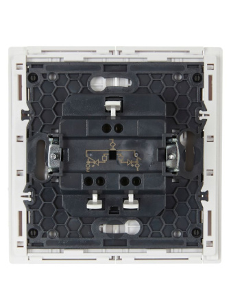 Фортепиано белый выключатель 2кл скрытая 10А IP20 