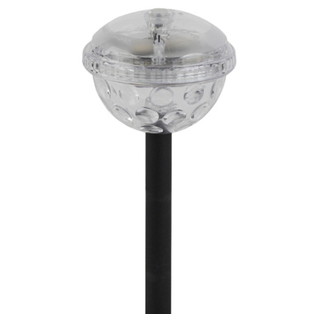 Светильник грунтовый свд на солнечной батарее пластик прозрачный/черный 250мм IP54 ERASF012-32 Диско