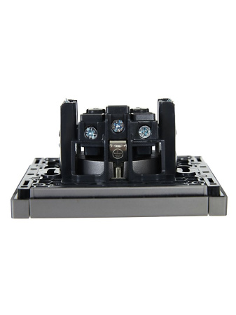 купить Фортепиано сталь розетка скрытая 1-мест заземление шторки IP20  в Иванове Фортепиано сталь розетка скрытая 1-мест заземление шторки IP20