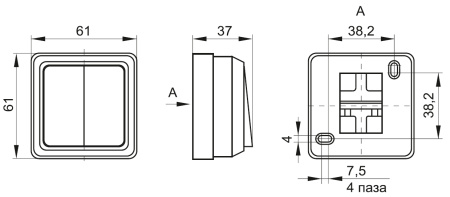купить Октава выключатель открытая дуб 2кл 10А IP20  в Иванове Октава выключатель открытая дуб 2кл 10А IP20