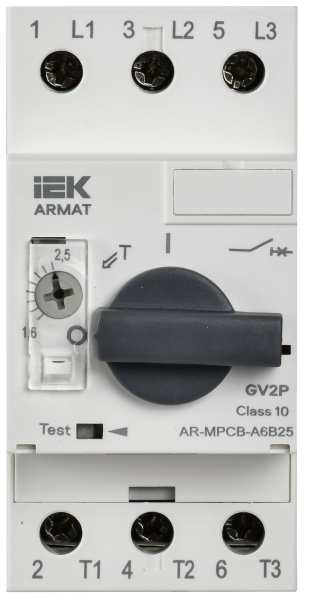 Автомат защиты двигателя 1,6-2,5А GV2P IEK ARMAT