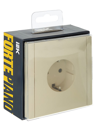 купить Фортепиано ваниль розетка скрытая 1-мест з/к шторки быстрозажим. клем. IP20  в Иванове Фортепиано ваниль розетка скрытая 1-мест з/к шторки быстрозажим. клем. IP20