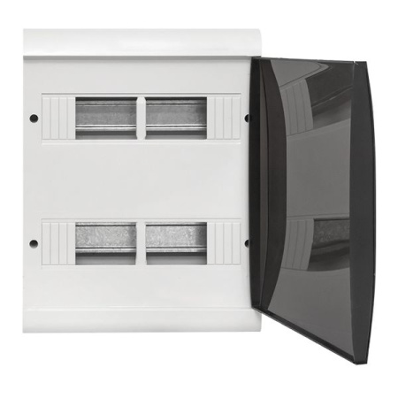 Бокс 24мод навесной белый черная прозрачная дверь IP41 Basic EKF