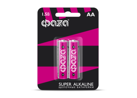 Батарейка AA(пальчик) алкалиновая BL2 ФАZA Super
