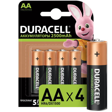 Аккумулятор AA(пальчик) 2500mAh 1,2В BL4 Duracell