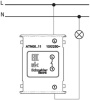 AtlasDesign белый выключатель 1кл скрытая 10А IP20 
