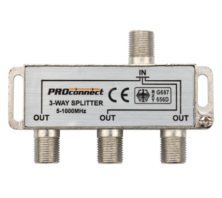 купить Делитель TVх3 5-1000МГц +4F-разъема в Иванове Делитель TVх3 5-1000МГц +4F-разъема