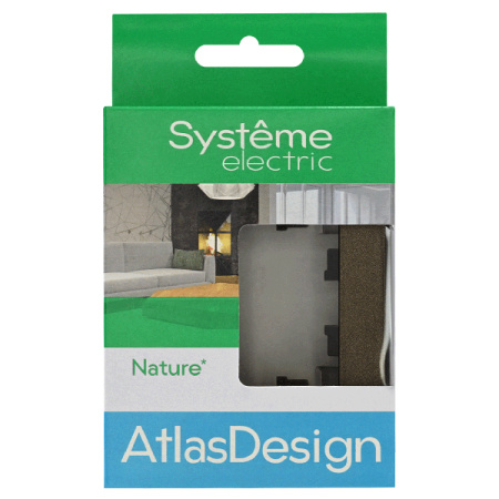 AtlasDesign Nature мокко рамка 1-ая универсально стекло