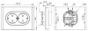купить Фортепиано ваниль розетка скрытая 2-мест заземление шторки быстрозажим. клем. IP20  в Иванове Фортепиано ваниль розетка скрытая 2-мест заземление шторки быстрозажим. клем. IP20