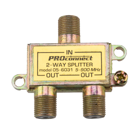 купить Делитель TVх2 5-900МГц  +3F-разъема в Иванове Делитель TVх2 5-900МГц  +3F-разъема