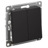 AtlasDesign карбон переключатель 2кл скрытая 10А IP20 быстрозажим.клем.  