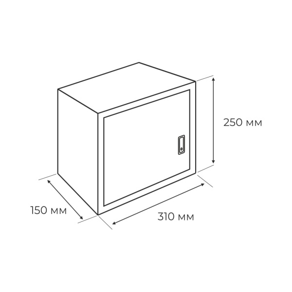 Корпус ЩМП-2.3.1-0 250*300*150мм IP31 металл серый Электростандарт (Киров)