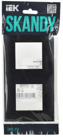 SKANDY Рамка 2-мест. SK-F02Bl черн. IEK