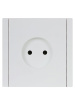 Фортепиано белый розетка скрытая 1-мест IP20 