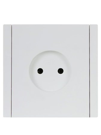 Фортепиано белый розетка скрытая 1-мест IP20 