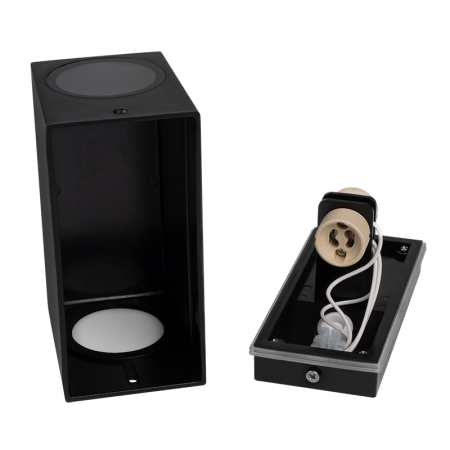 купить Светильник настенный 2*35Вт GU10 IP65 черный пластик Jazzway в Иванове Светильник настенный 2*35Вт GU10 IP65 черный пластик Jazzway