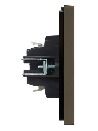 купить Фортепиано серый переключатель 2кл с подсветкой скрытая 10А IP20  в Иванове Фортепиано серый переключатель 2кл с подсветкой скрытая 10А IP20