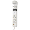 Удлинитель 3-мест 1,5м ПВС 3*1 белый выкл 3*USB Jazzway  струбцина