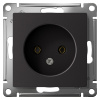 AtlasDesign карбон розетка скрытая 1-мест IP20 