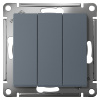 AtlasDesign грифель выключатель 3кл скрытая 10А IP20 