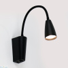 Светильник настенный (бра) 1*15Вт GU10 черный General гибкий