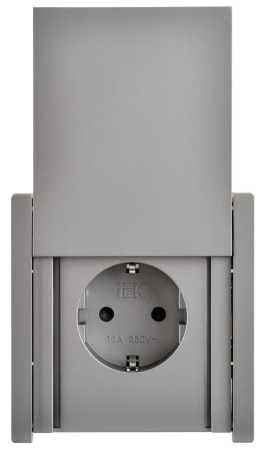 купить Фортепиано сталь розетка скрытая 1-мест заземление с крышкой шторки IP44  в Иванове Фортепиано сталь розетка скрытая 1-мест заземление с крышкой шторки IP44