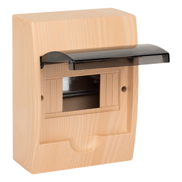 Бокс 6мод навесной сосна чёрная дверь IP41 ЩРН-П EKF 