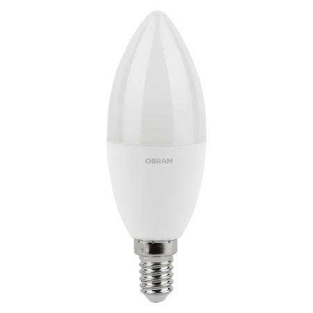 Лампа свеча свд Е14 12Вт 6500К 800лм B75 матовая Osram LED Value
