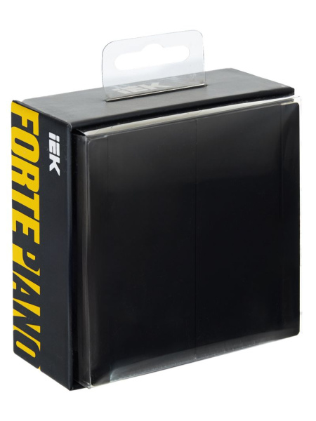 Фортепиано черный переключатель 2кл скрытая 10А IP20 