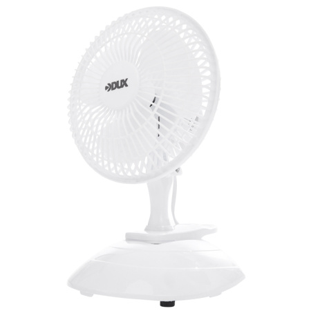 купить Вентилятор настольный 15Вт белый DUX + прищепка в Иванове Вентилятор настольный 15Вт белый DUX + прищепка