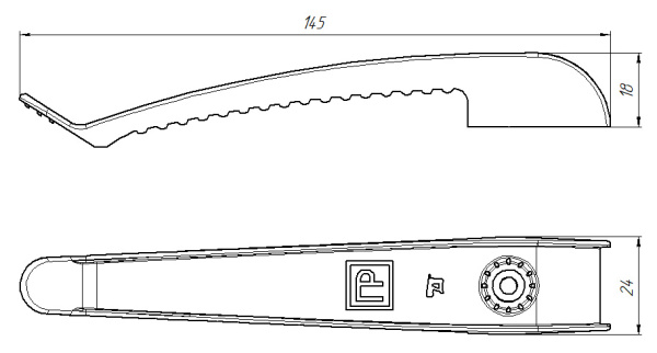купить Держатель кабеля односторонний 0-10мм пластик черный ПРОМРУКАВ  в Иванове Держатель кабеля односторонний 0-10мм пластик черный ПРОМРУКАВ